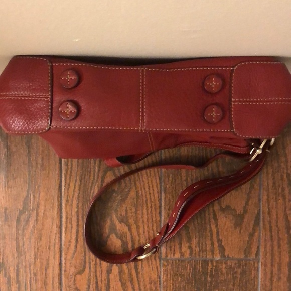Red leather purse - Picture 4 of 7